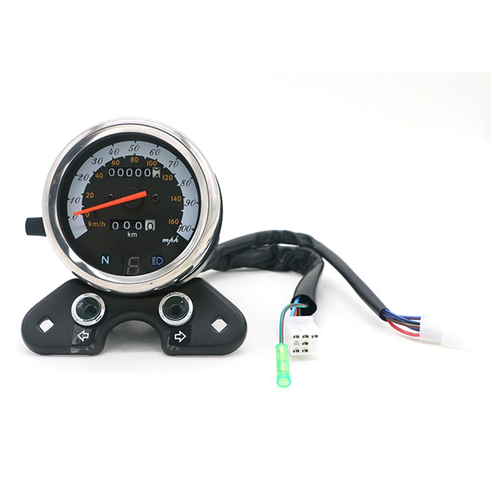Contachilometri digitale universale for motociclette LCD LIGHT da 12 V, tachimetro, indicatore dell'olio personalizzato, for, Misuratore per motociclette