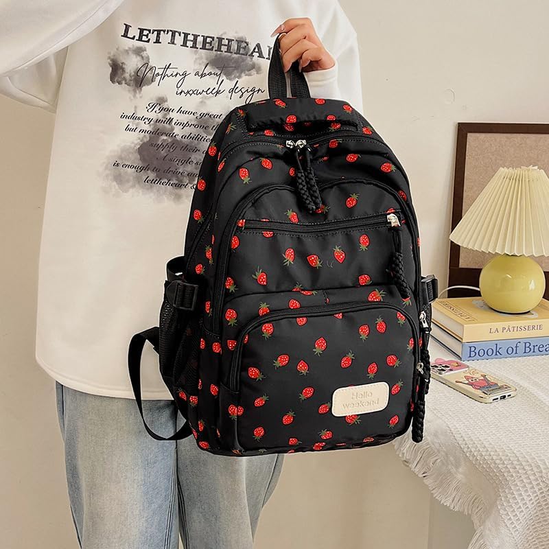 Coquette Bow Backpack - Cute Kawaii Backpack Set Aesthetic Daypack Bow Rucksack Cute Backpack4