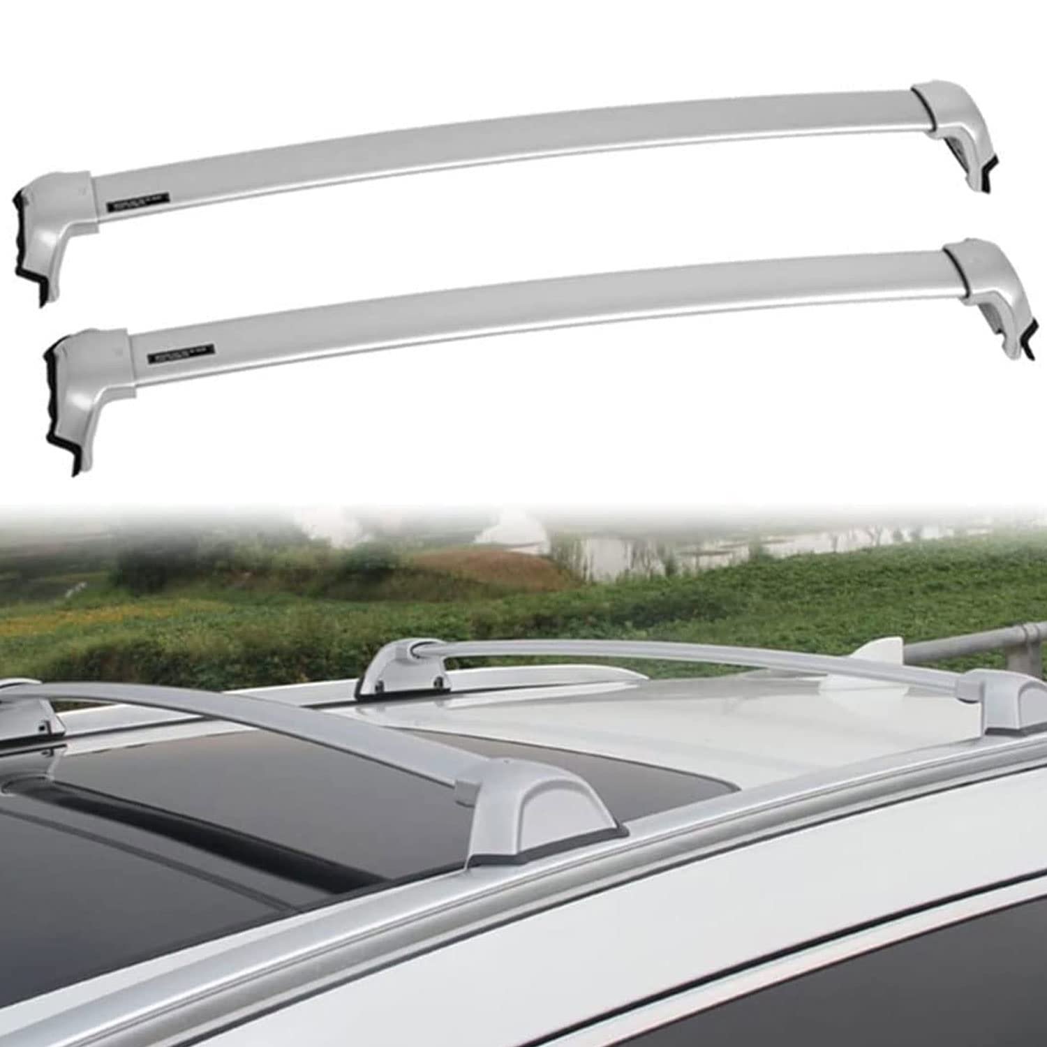 Buy Car Roof Rack Rail Cross Bars Aluminum Crossbar for Honda CRV CRV 20172020, Auto Rooftop