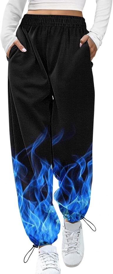 Amazon.com: Cinch Bottom - Pantalones deportivos para mujer con bolsillos,  cintura alta, estampados, pantalones de chándal : Ropa, Zapatos y Joyería