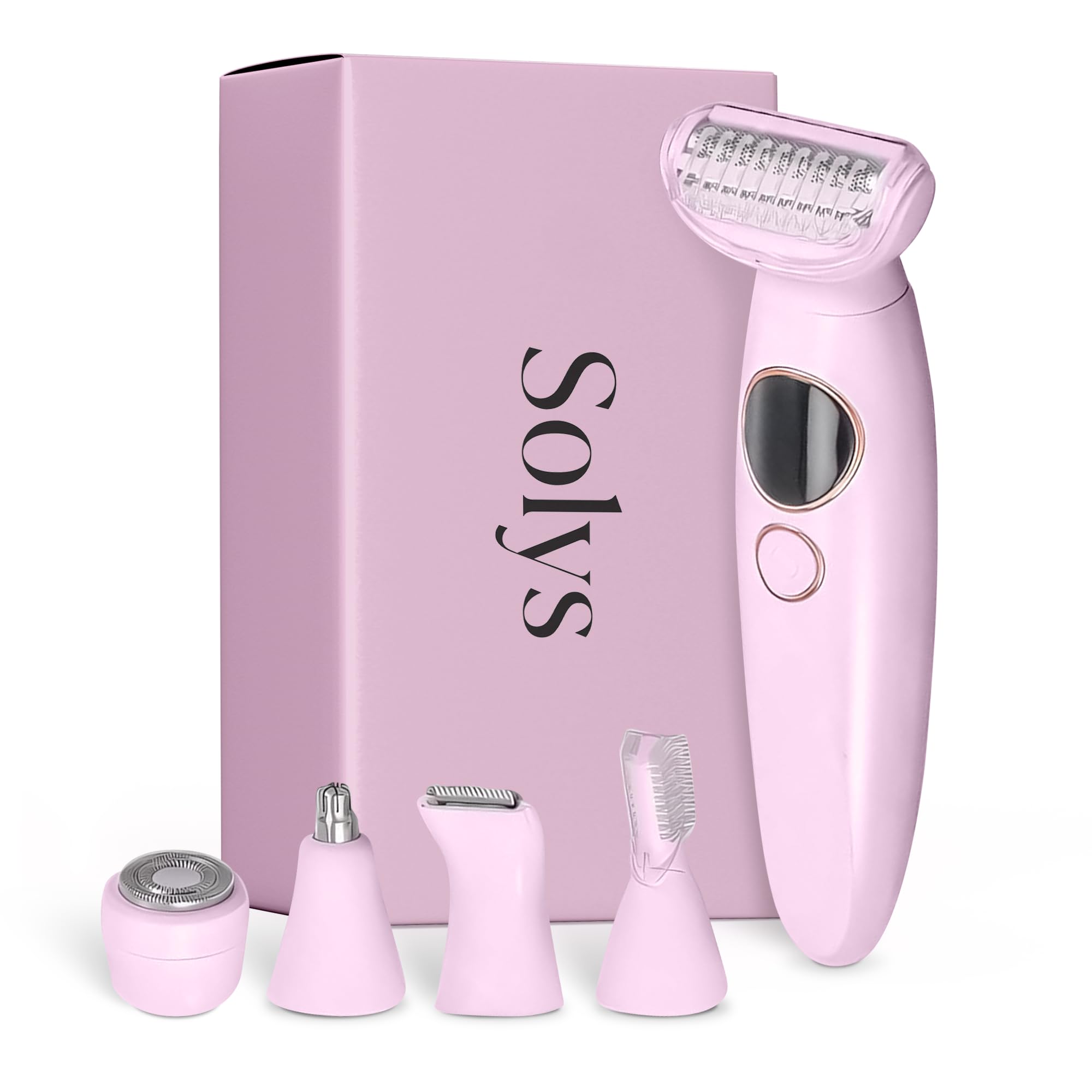 Solys Electric Razor for Women, Cordless Wet/Dry Foil Shaver, Rechargeable Shaver for Legs, Underarms & Bikini Line, Gentle Close Shave