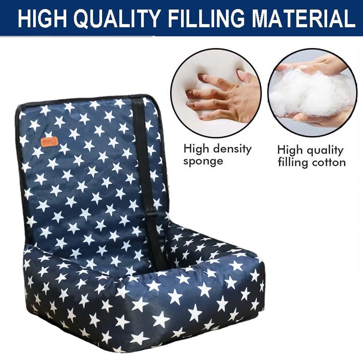 Cama elevada para asiento de coche para perro, impermeable y a prueba de arañazos, con cinturón de seguridad antideslizante para asiento trasero y delantero