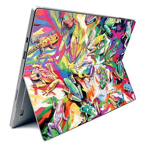 Image of MightySkins Carbon Fiber Skin for Microsoft Surface Pro 7 - Wet Paint | Textured Carbon Fiber Finish | Easy to Apply, Remove, and Change Styles | Made in The USA