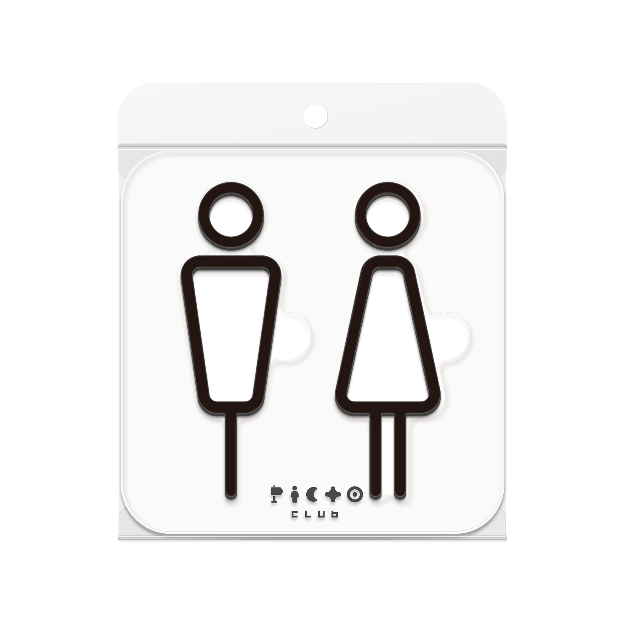 Amazon.co.jp: PICTOCLUB Restroom トイレ 男女 ピクトグラム