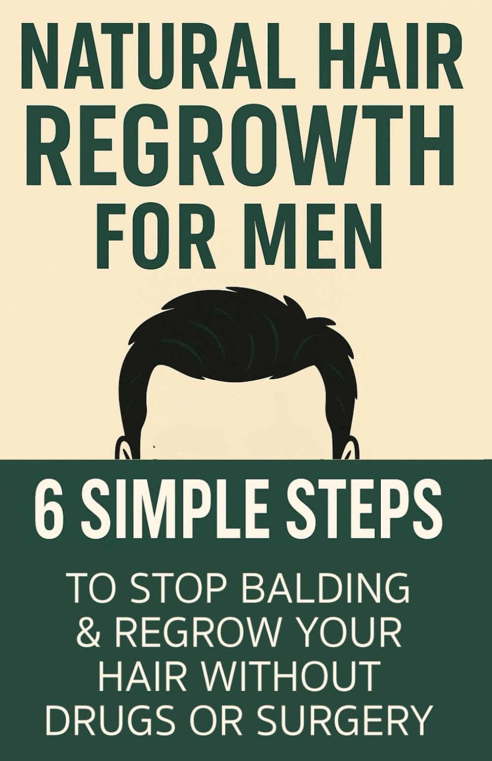 Natural Hair Regrowth for Men: 6 SIMPLE STEPS to Stop Balding and Regrow your Hair without Drugs or Surgery