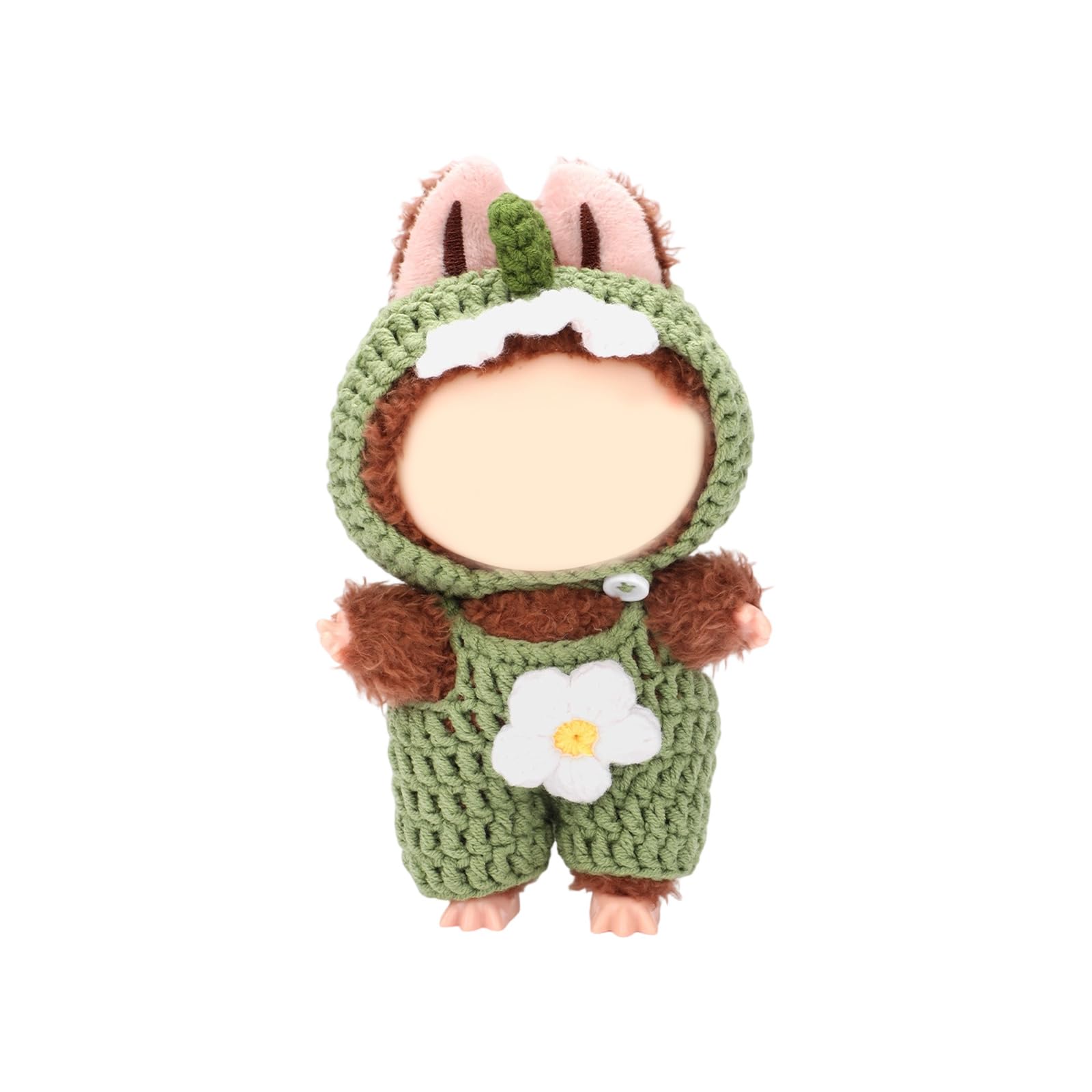 Sisyeuo Doll Clothes Set with Step-by-Step Tutorial Instruction Crochet Hook Yarn Needle Knitting Supplies for Beginner Beginner Yarn