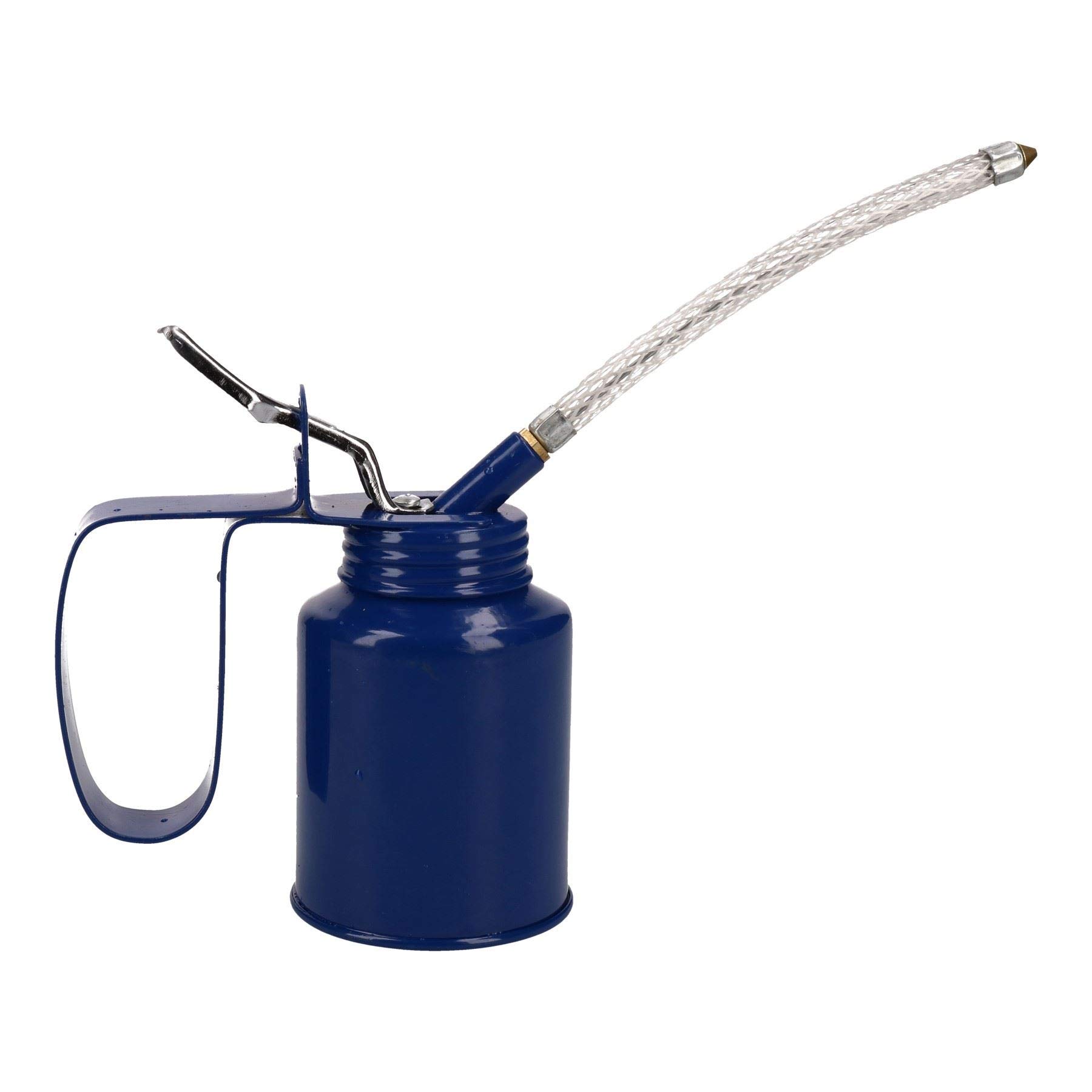 Ab Tools 1/4 Pint Oil Lubricant Metal Can With Flexible Spout Thumb Pump Trigger Action