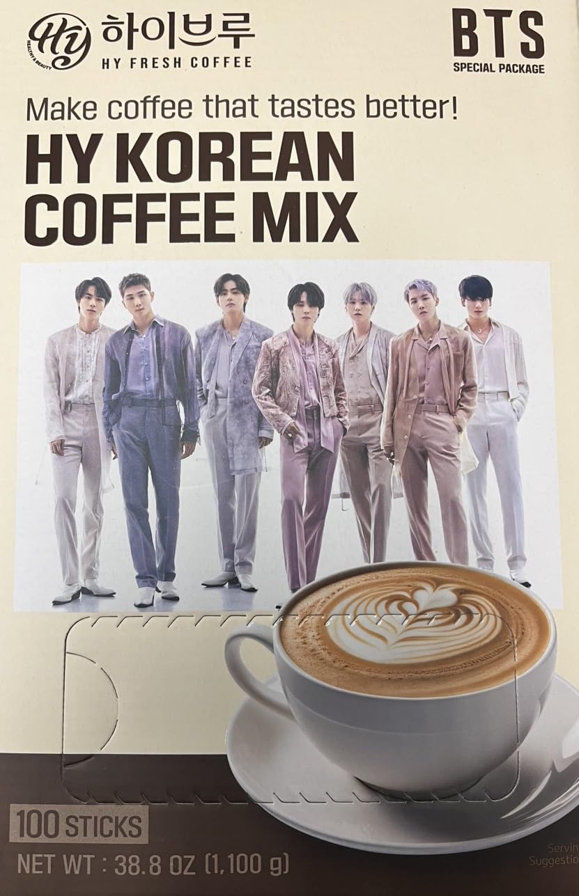 Amazon.com : HY Korean Coffee Mix (BTS Special Package) 커피믹스