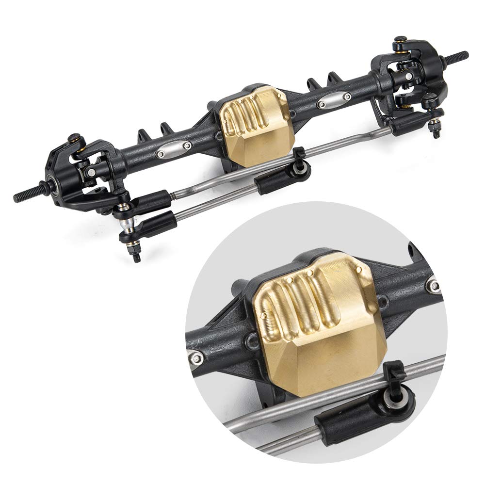 2PCS Brass Diff Cover Work on Front and Back Axel's for Axial SCX10 ii D90 90046 90047 RC Crawler Car
