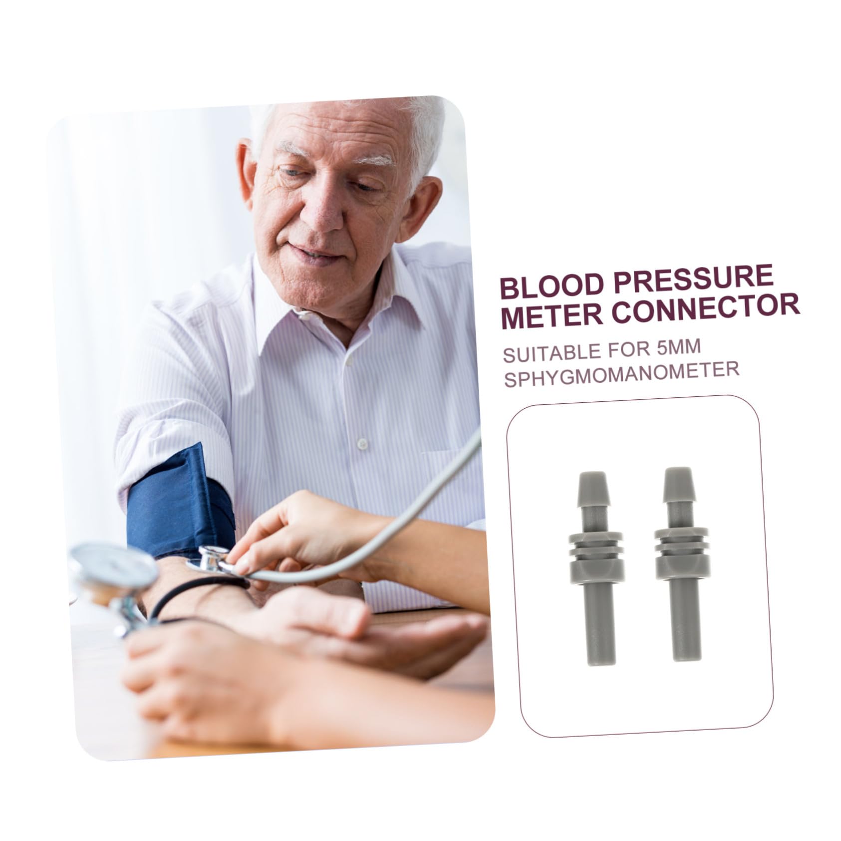 2pezzi Connettore Bracciale Sfigmomanometro Elettronico Accessori Per Misuratore Pressione Arteriosa Polsino Compatibile