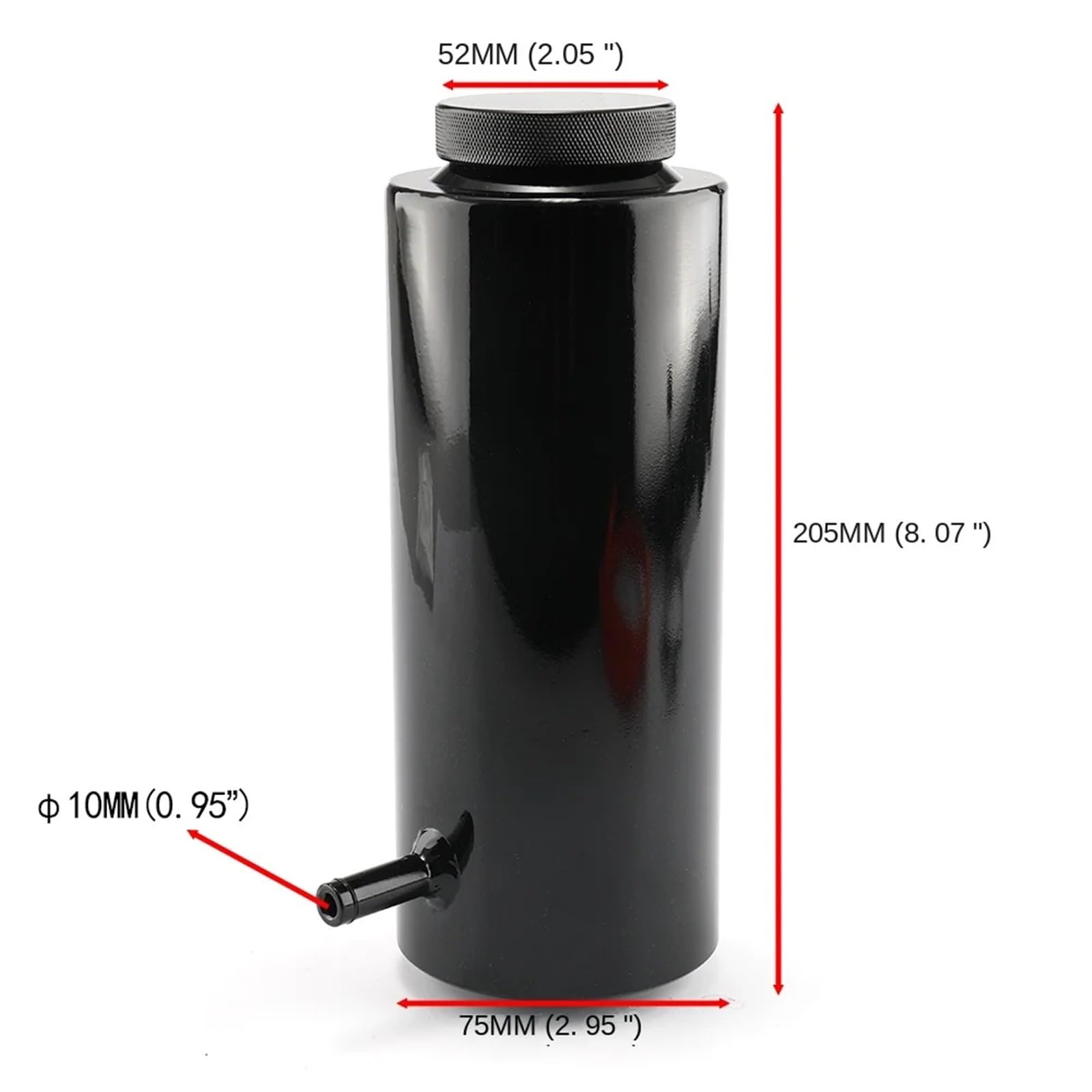 Zbiornik wyrównawczy Uniwersalny 800ml Zbiornik Na Płyn Chłodniczy, Wyrównawczy Płynu Chłodzącego, Butelka Do Zbierania , Przelewowy Zbirnik Płynu Chłodzącego(Blue)