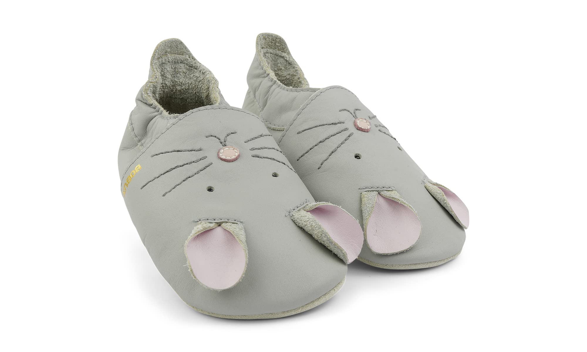 Bobux Patucos para bebé, zapatos de bebé, regalo para bebé, color gris claro