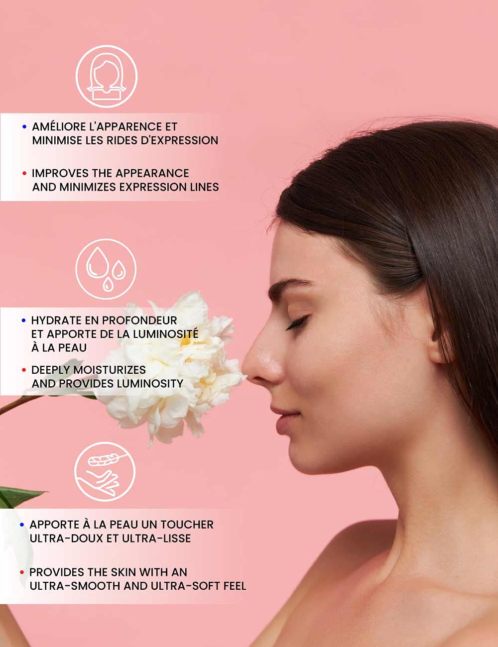 Rosa Mosqueta. Crema Anti-Età. Idratazione E Luminosità Per La Pelle. Composta Da una Base di Silicio E Olio Di Rosa Mosqueta Del Cile Per La Cura Del Viso. Contenitore Da 50 Ml Con Dosatore.