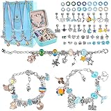 Umitive Kit para Hacer Pulseras, Regalo para Niña de 5 6 7 8 9 años, Incluye Cuentas, Hilos, Kit Fabricación Joyas Manualidades Niñas