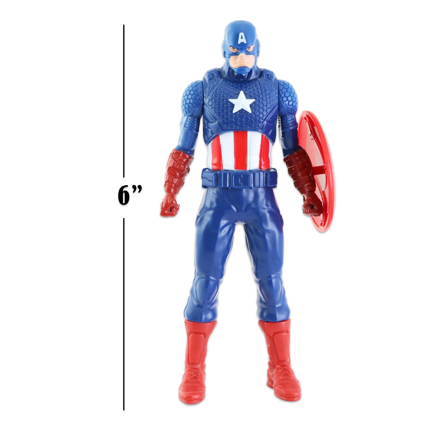 Juego de figuras de acción de los Vengadores, paquete de 3 figuras de acción de Marvel con calcomanías de Iron Man, Spiderman y Capitán América Plus, tatuajes, juego de figuras de los Vengadores