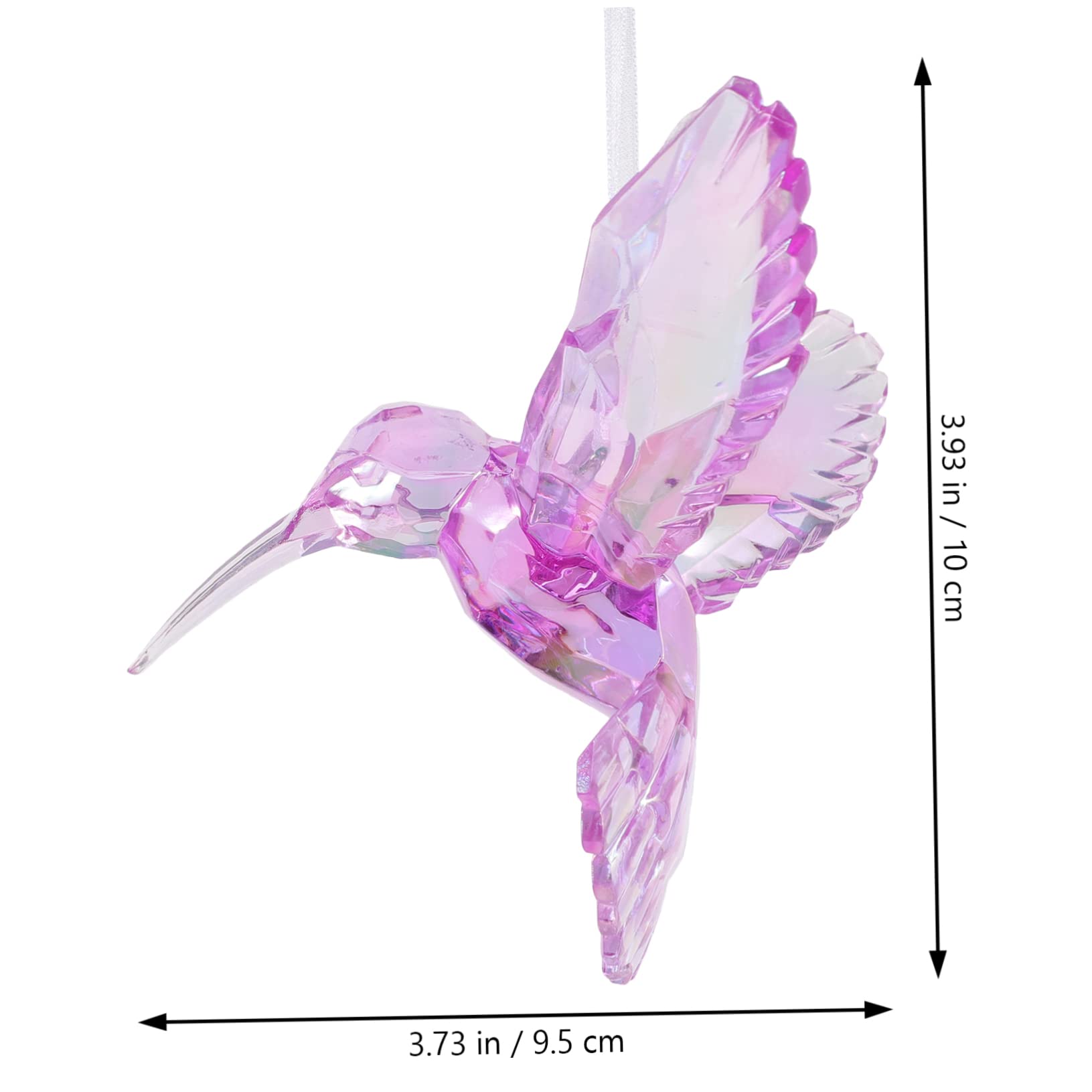 STOBAZA 9stücke Teiliges Hummingbird Ornament Transparentem Irideszentem Design Dekorative Vogelanhänger Für Weihnachten Hochzeiten Und Partys Für Wohnräume Und Garten