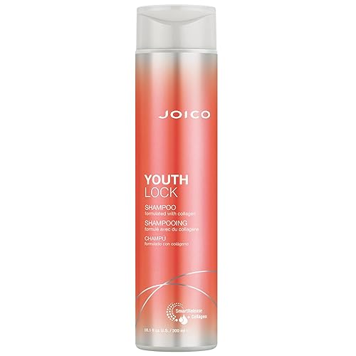 Joico YouthLock Shampoo Formulated With Collagen  Youthful Body & Bounce  Reduce Breakage & Frizz  Soften & Detangle Hair  Boost Shine  Sulfate Free