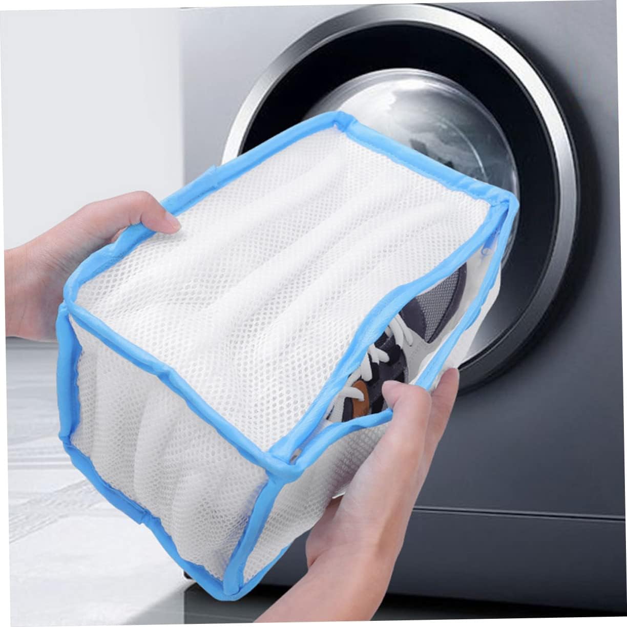 Zerodeko 2pcs Mesh Shoes Wash Bag for Washing Machine Prevents Deformation and Damage for Laundry Care and Storage Design for Gentle Cleaning Process