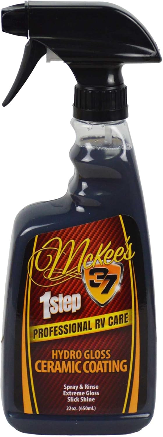 McKee’s 37 Professional RV Hydro Gloss Ceramic Coating – High-Gloss Hydrophobic Protection for RVs & Motorhomes (22 oz.)