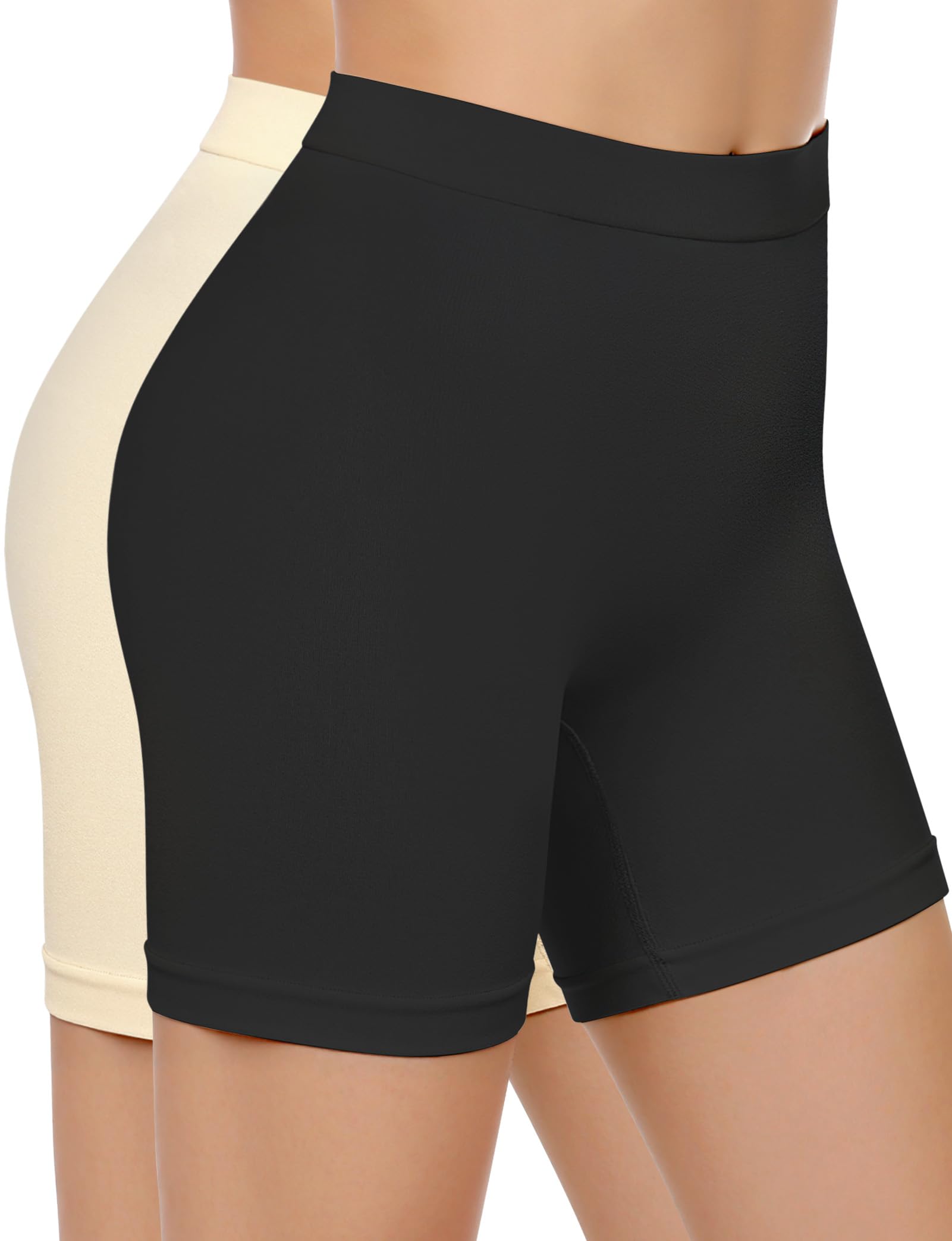 Slip Shorts for Women Under Dresses, Seamless Anti Chafing Summer Biker Shorts