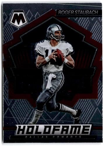 2022 Panini Mosaic HoloFame #14 Roger Staubach Dallas Cowboys NFL Football Trading Card