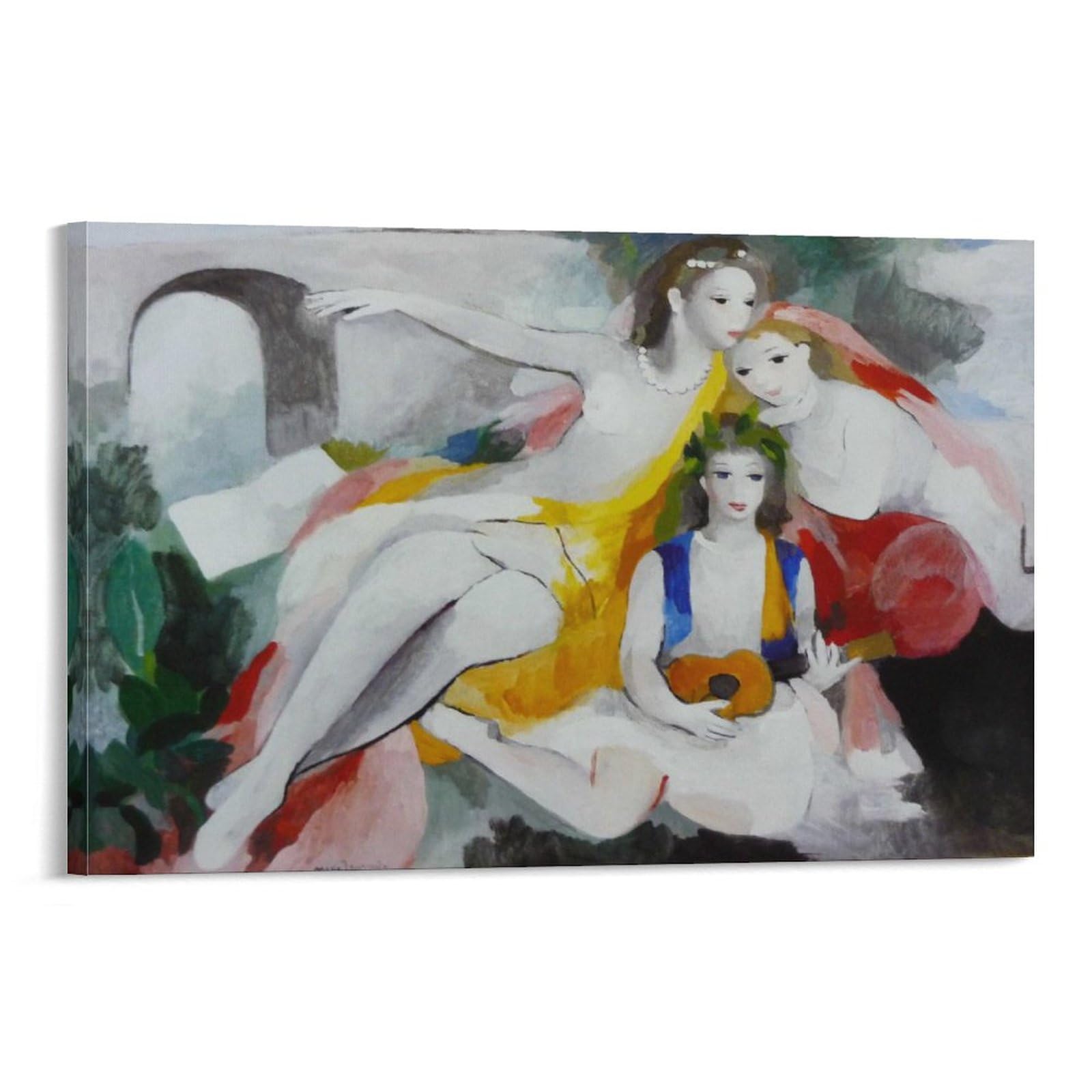 Amazon.co.jp: Marie Laurencinマリーローランサン ポスター《3人の  