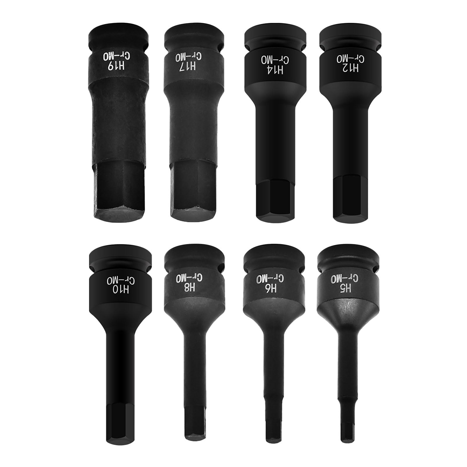 Loytv 8 Piece Set Precisions Pneumatics Hexagonal Socket Wrenches Set, Enhances Transfer For Automotive Repair Alloy Steel Wrenches Kits