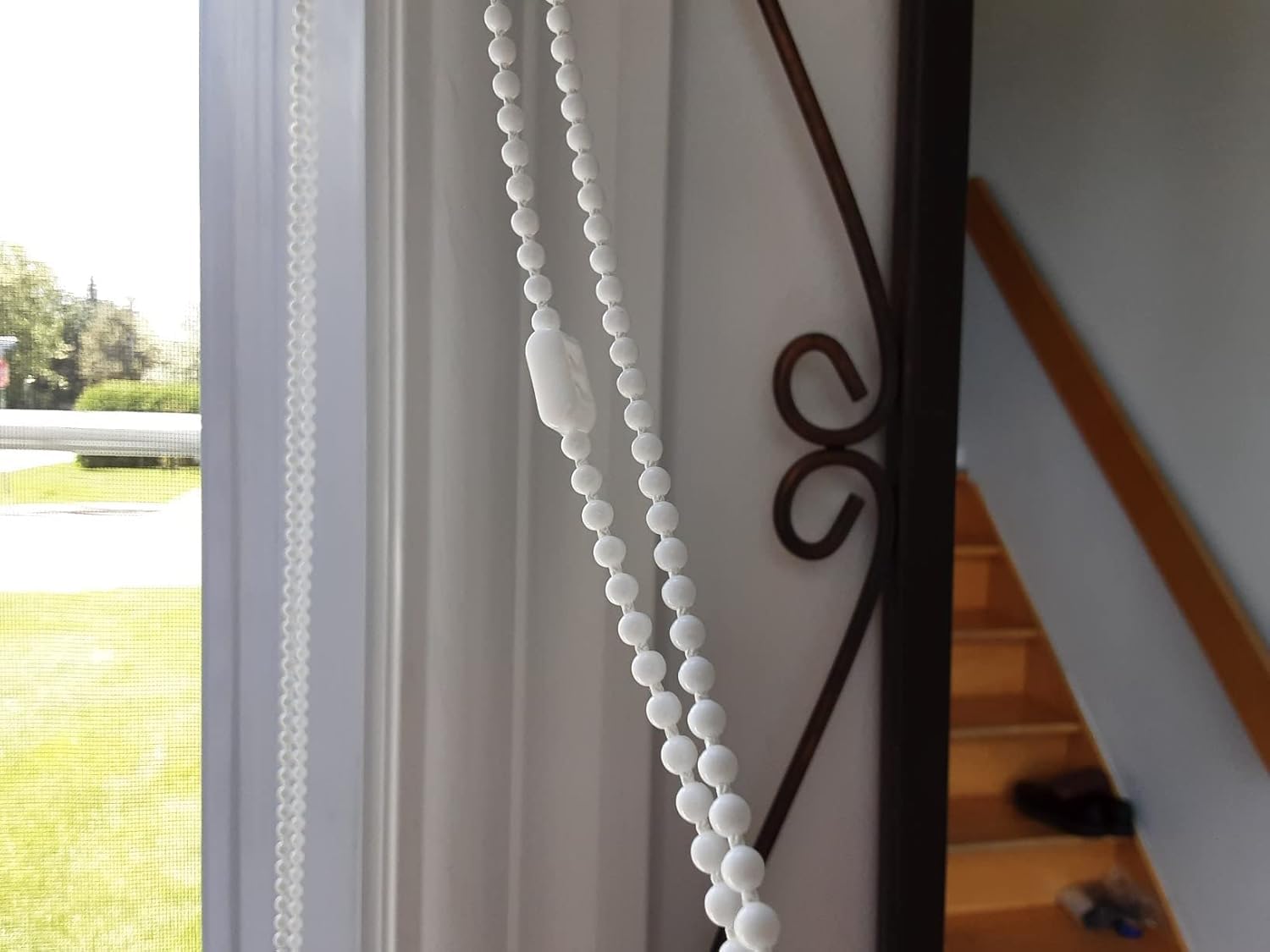 20 Connettori Per Catena Tende In Plastica Bianca - Ricambio Per Tapparelle, Persiane E Tende A Rullo - 1,7cm