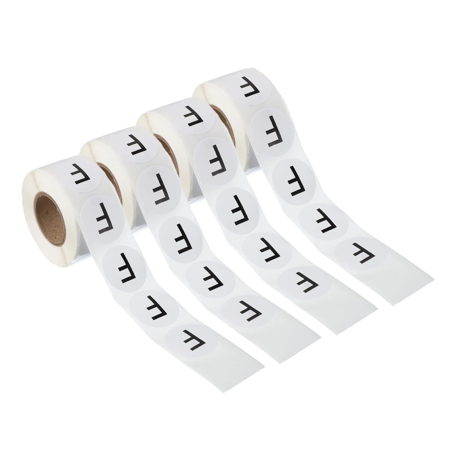 PATIKIL 1" Letter F Stickers, 4 Rolls Self-Adhesive Alphabet Round Circle Dots Labels for Organization Storage Inventory Boxes Scrapbook Craft 2000 Pcs Total
