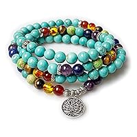 Algopix Similar Product 9 - PWMENLK 108 Mala Beads Meditation