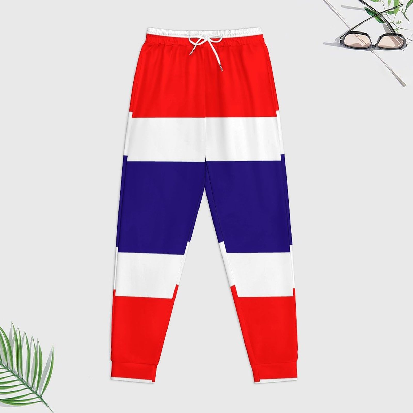 Uomo Donna Tuta Manica Lunga Loungewear Set Taglie Forti Felpa Con Cappuccio E Pantaloni Jogger Con Coulisse Novità Stampa Bandiera Thailandia Unisex Activewear