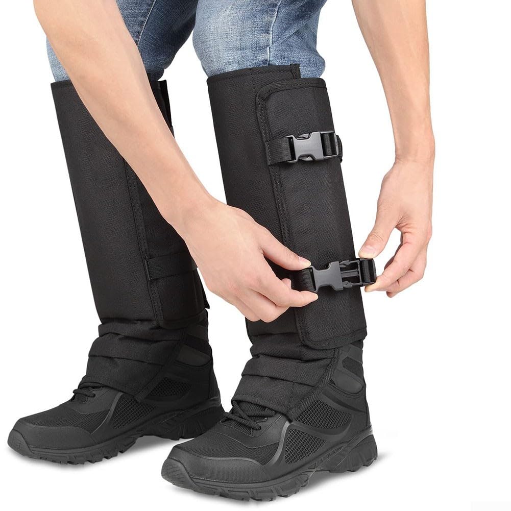 Ghette leggere da esterno per escursioni e caccia, le gambe sono protette da serpenti e spine (verde)