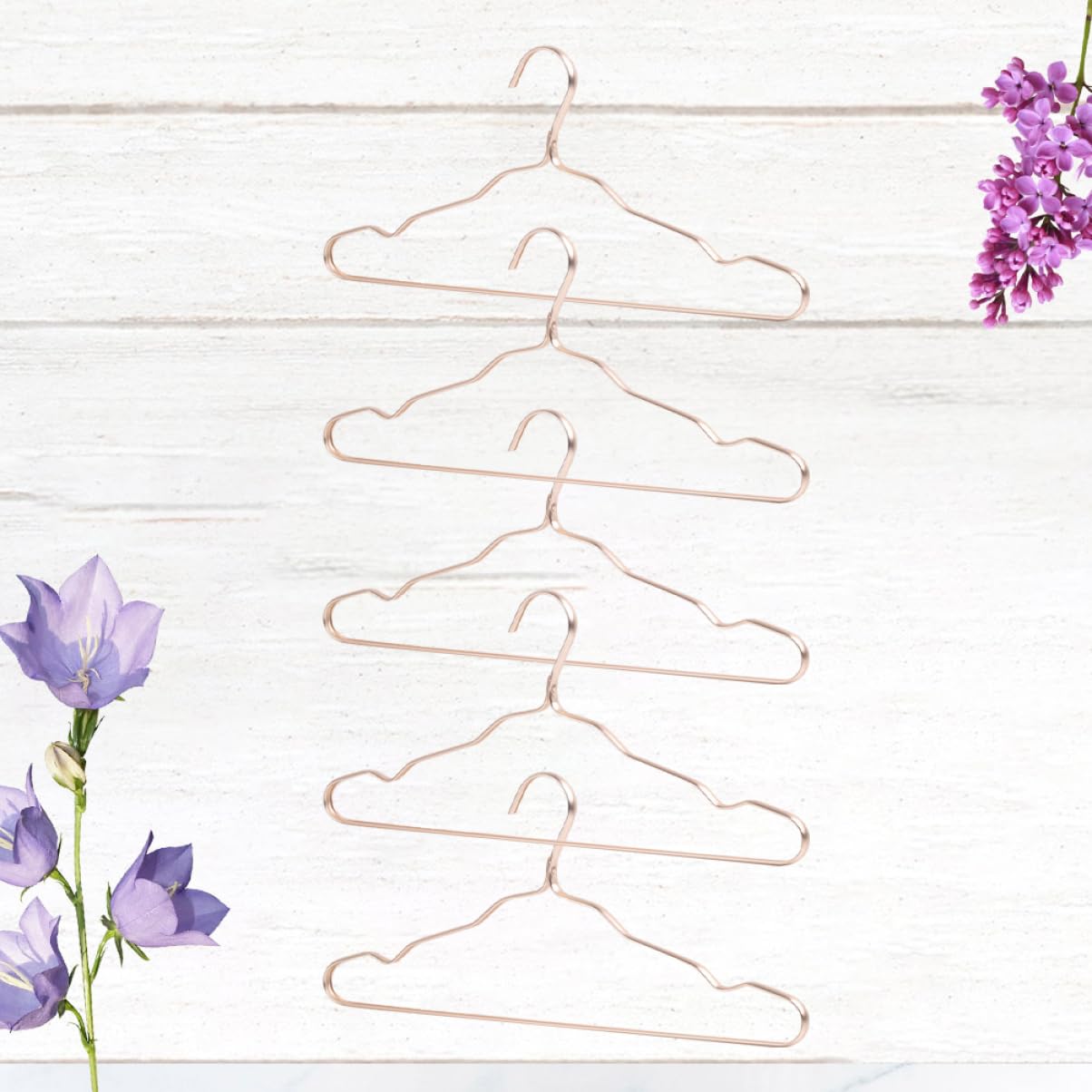 KOMBIUDA 5pcs Adults' Hangers Shirt Hangers Clothes Hanging Clips Clothes Hanging Racks Non-Trace Hangers Suit Hangers Coat Hangers Home Hangers Fashion Hangers Wardrobe Hangers Golden