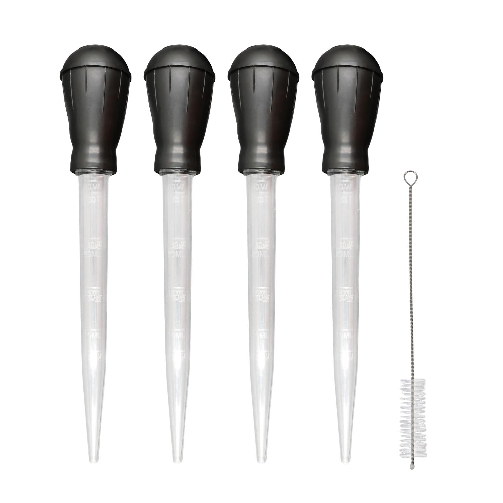 Wealsun Turkey Baster with Brush Pack of 4