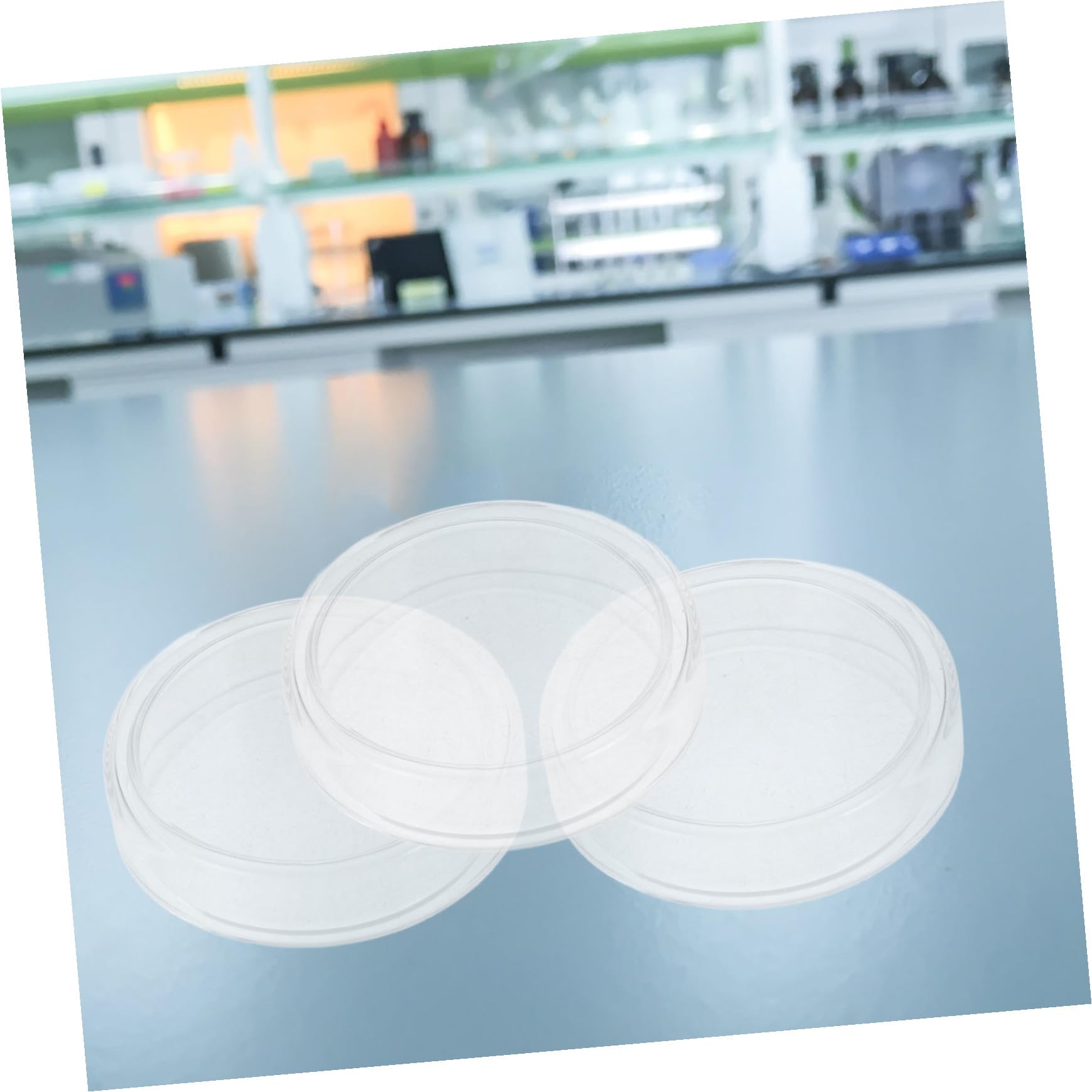 SOIMISS 6 pezzi Piastre Petri in Vetro Borosilicato Spesso con Coperchi Trasparenti per Crescita Cellulare e Esperimenti di Laboratorio Riutilizzabili e Resistenti