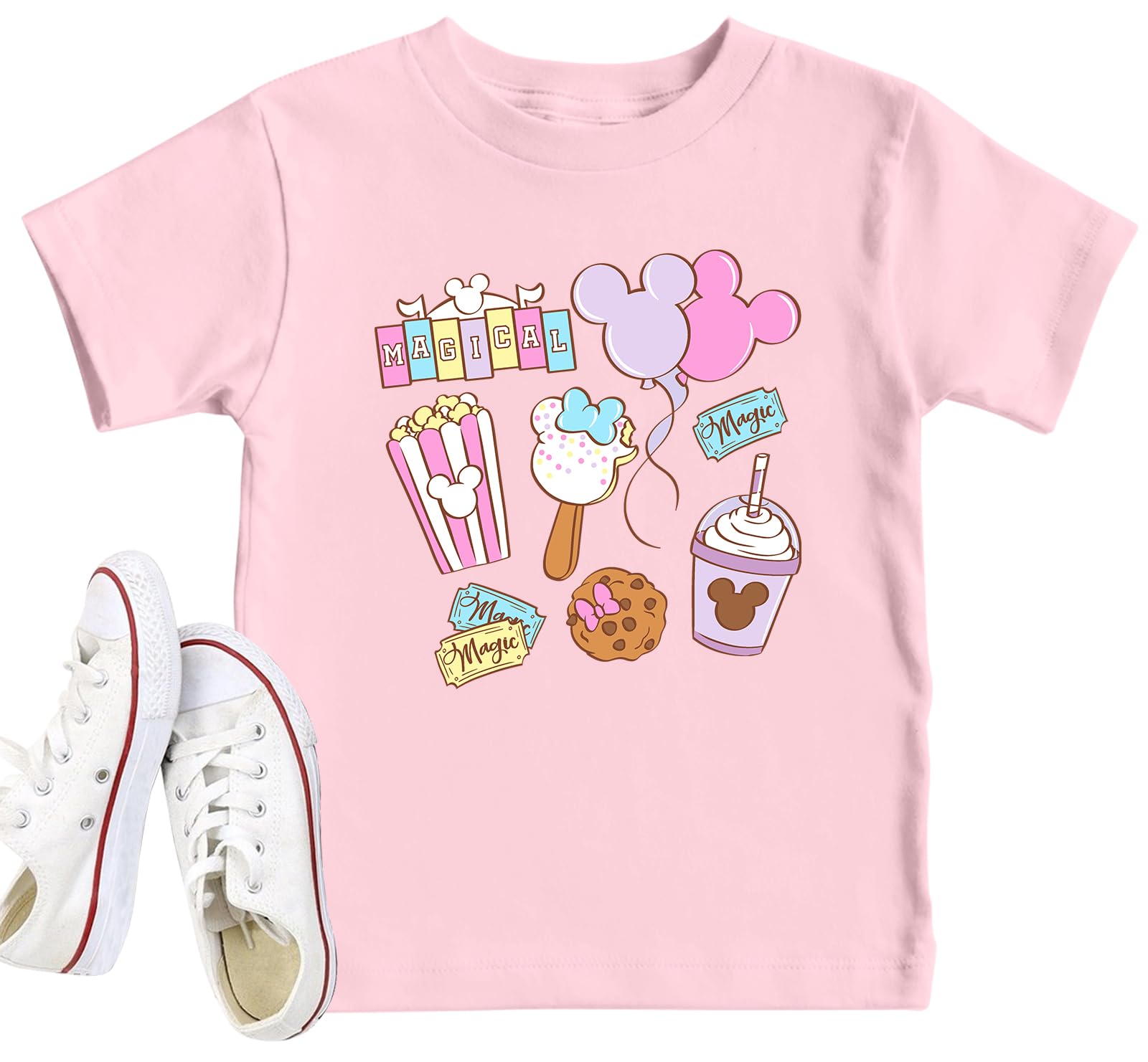 Magical Shirts Women Girls Family Vacation Matching Shirt Magic Kingdom T-Shirt Mommy and Me Trip Short Sleeve Tops