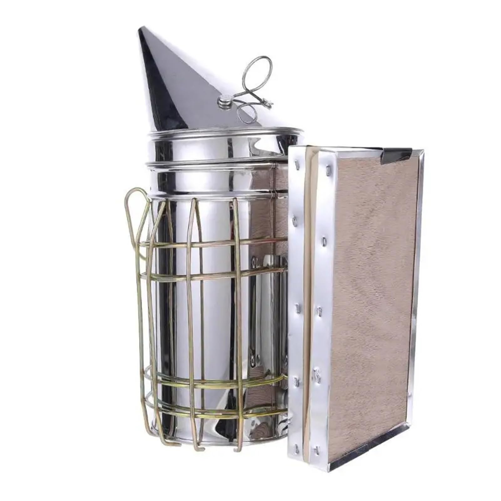 Imker-Räucherwerkzeug, extra großer Edelstahl, 31 cm Höhe, langlebige Imkerausrüstung für sicheren Umgang mit Bienen, ideal für Imker und Honigernte