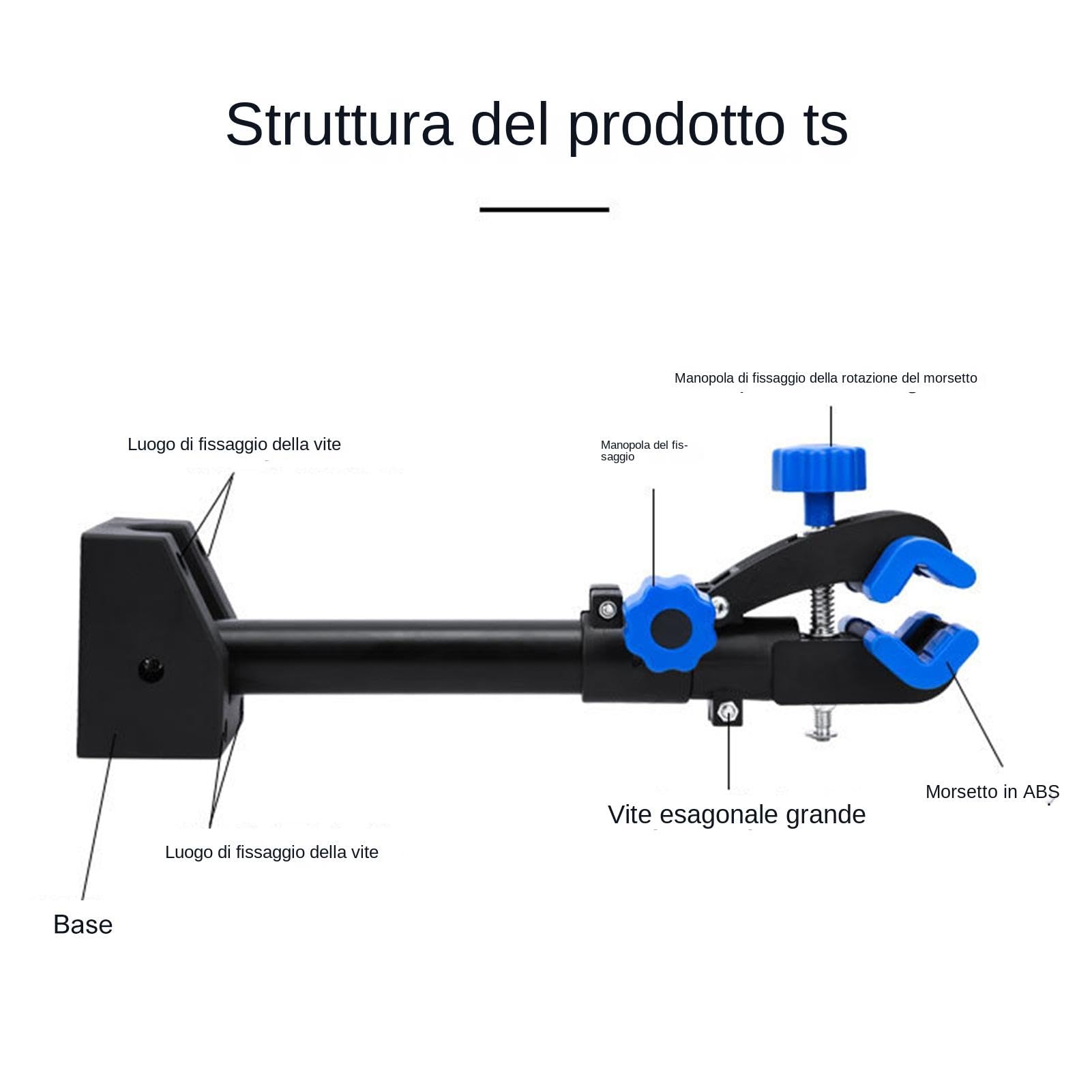 Cavalletto Per Riparazione Bici - Montaggio A Parete Cavalletto Per Bici | Portabiciclette Per Meccanico | Morsetto Per Bici Da Parete Per Bicicletta | Cavalletto Per Manutenzione Bicicletta Domestica