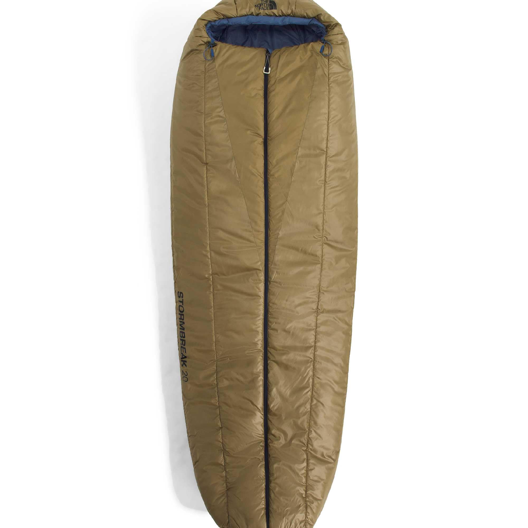 Photo 1 of THE NORTH FACE Stormbreak 20F / -7C Backpacking Sleeping Bag - Water Repellent, Fully Insulated, Includes Stuff Sack, Cedar/Summit Navy, Regular
