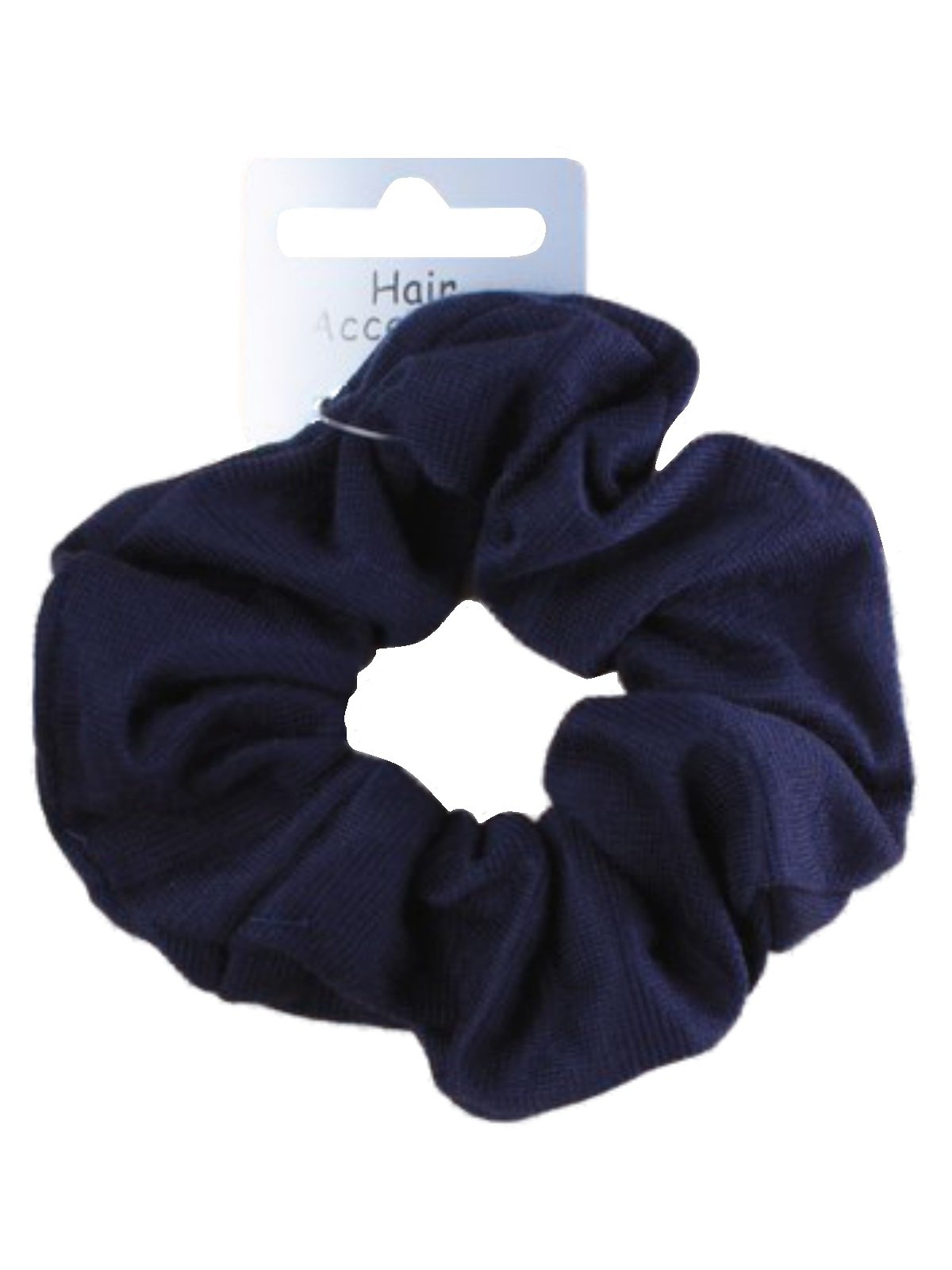 Navy Blue Soft Jersey Fabric Hair Scrunchie Bobble Elastic Hair Band by Pritties Accessories, Blue,Navy