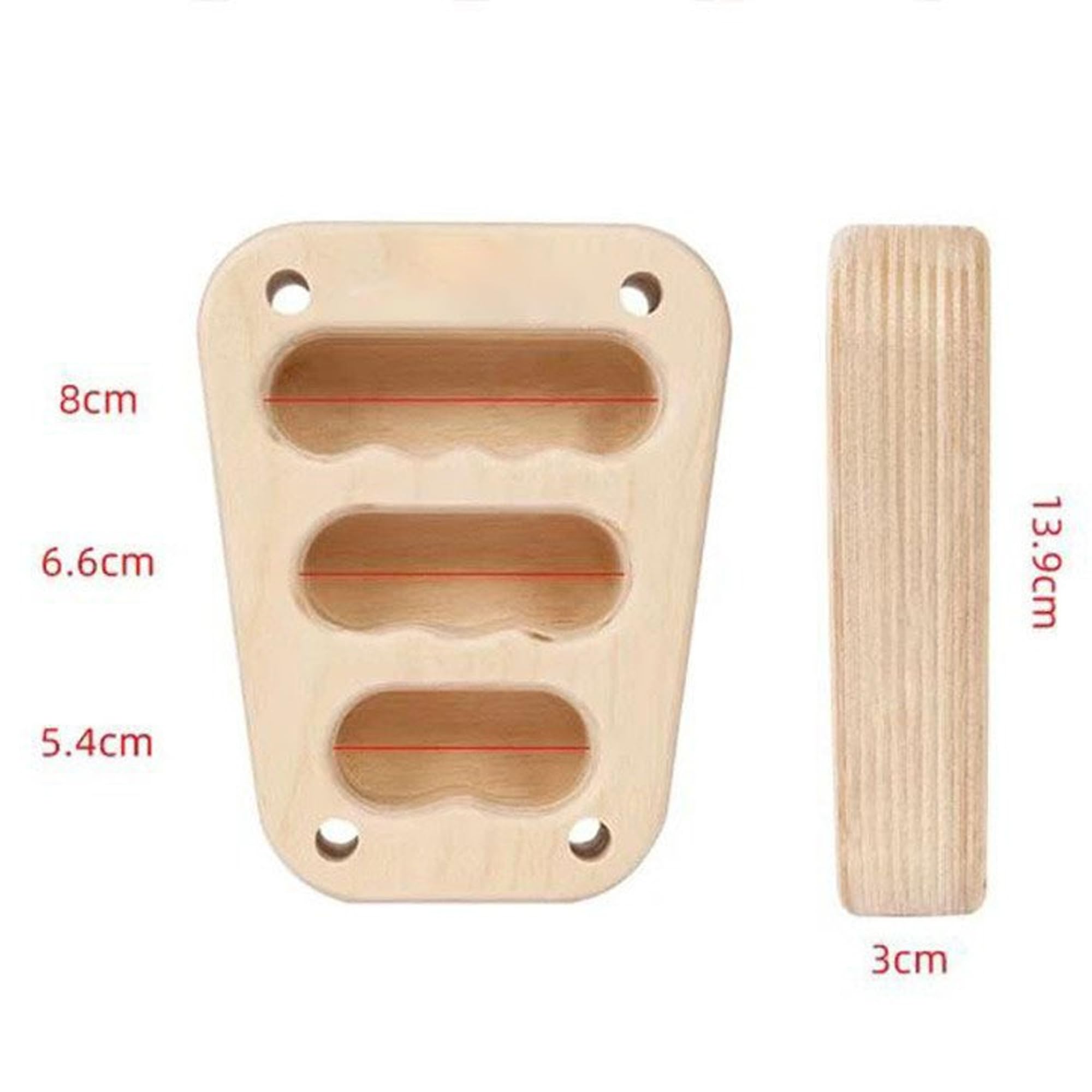 2PCS Climbing Hanging Board, Tablas De Entrenamientos para Agarres De Escalada, Aumenta Tu Fuerza y Resistencia En Los Dedos, Hangboard De Entrenamiento Portátil para Escalada