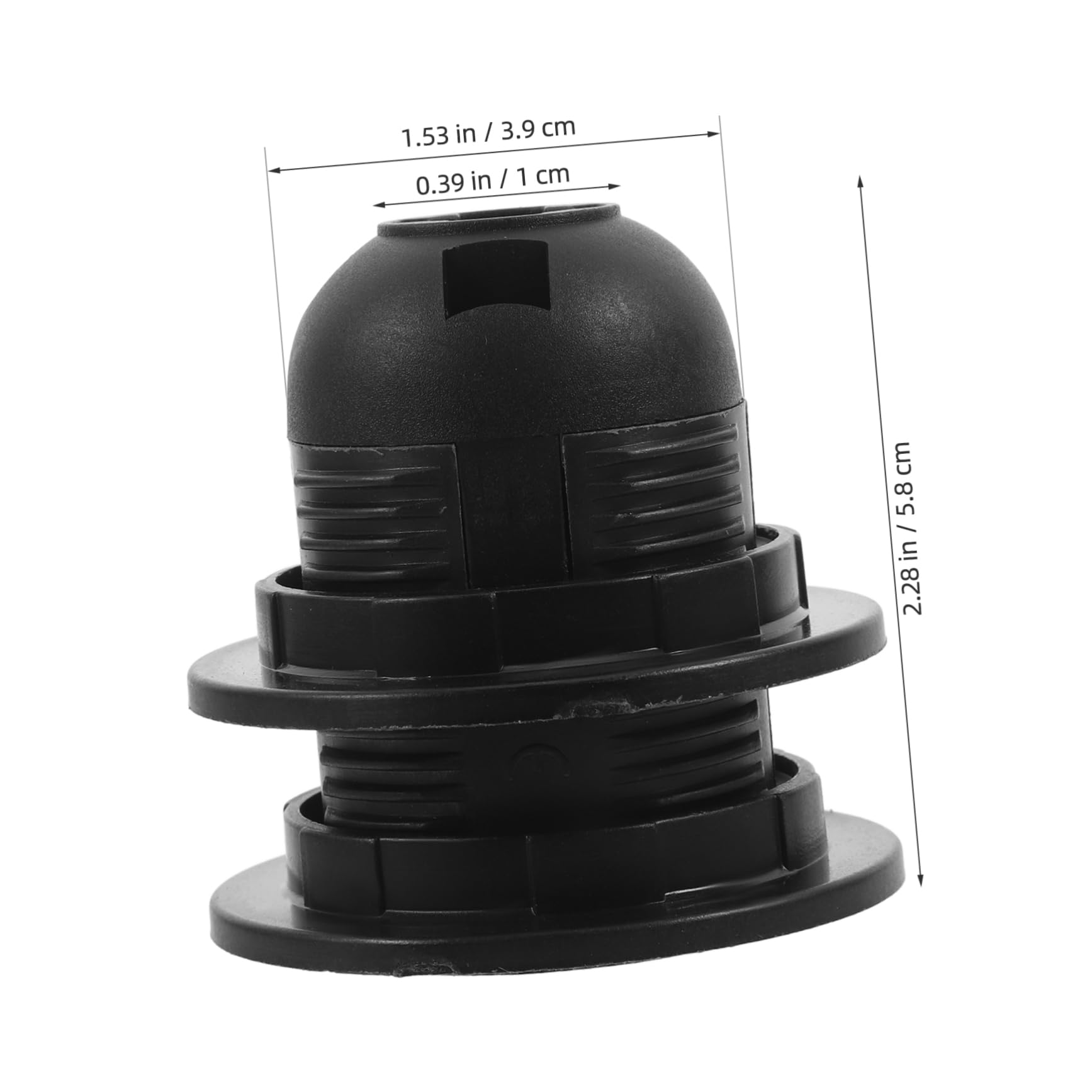 Holibanna 10piezas Portalámparas De Porcelana Portalámparas De Repuesto Casquillo De Rosca Individual Cable Para Bombilla Sin Llave Para Iluminación De Techo