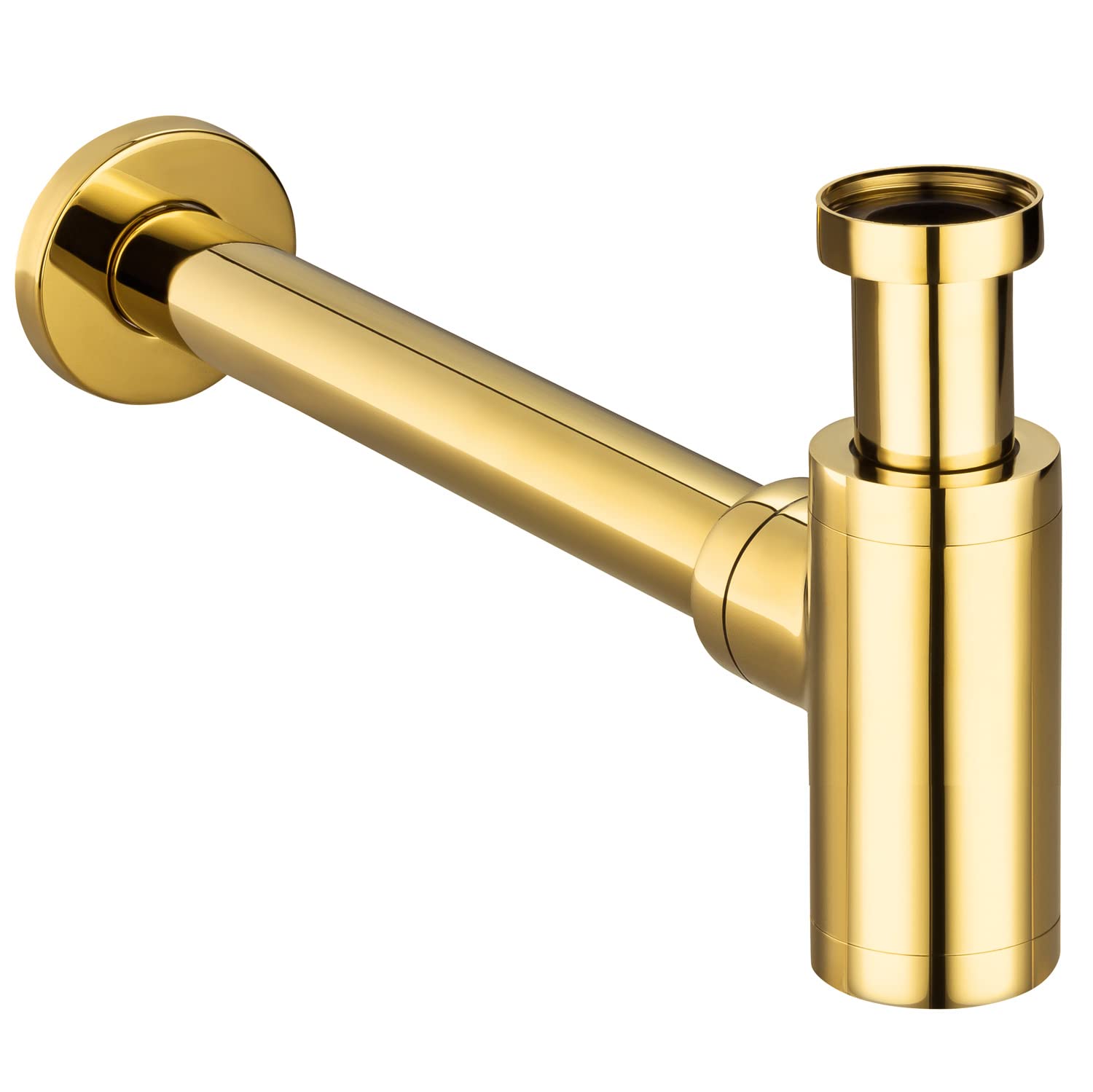 Lusso Bagno Cucina Sifone de Lavabo Lavello Tondo Oro Ottone Sanlingo
