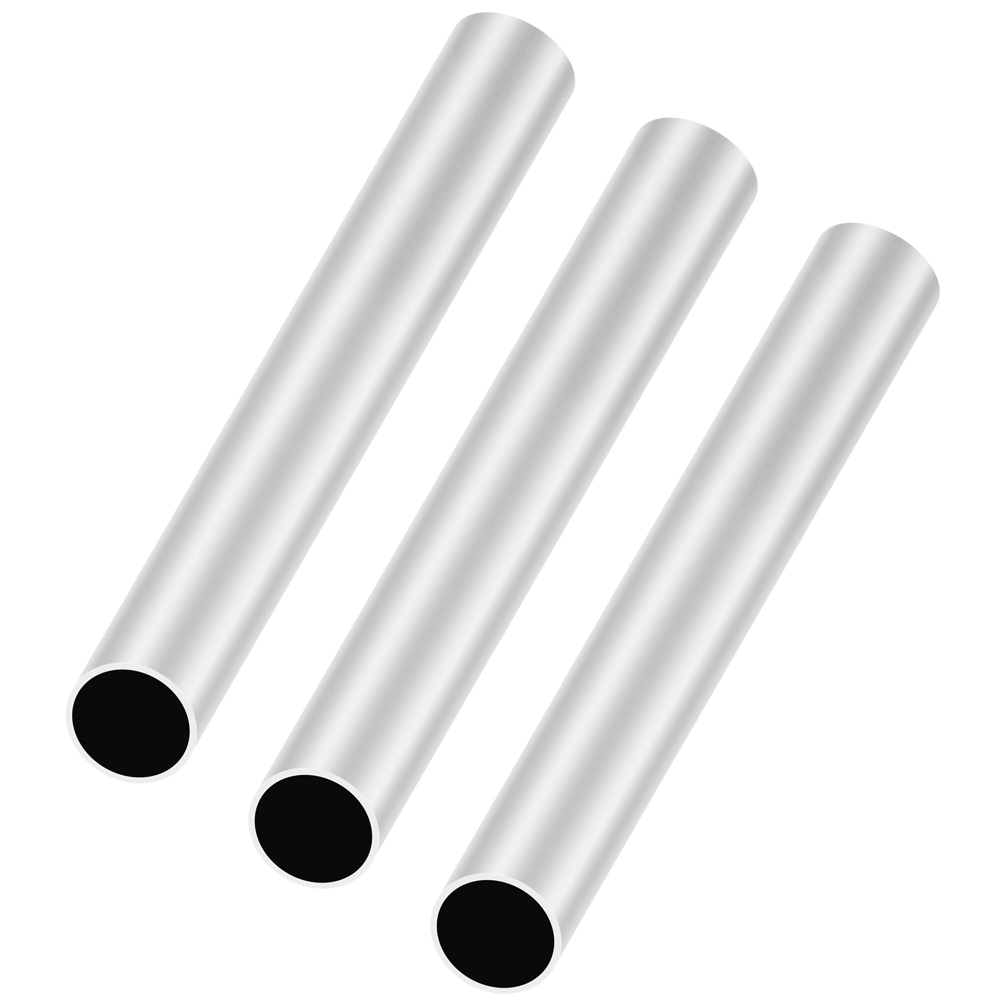 LAVMHAB 6063 Aluminum Tube 22mm OD x 20mm ID 1.0mm Wall Thickness 200mm Length, Aluminum Round Tubing Seamless Straight Pipes (3pcs)