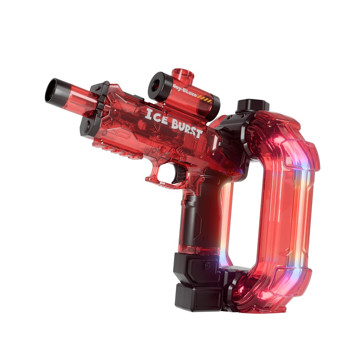 Electric Water Gun, Automatic Water Blaster for Adults & Kids, 30ft Long Range with LED Lights & Sound Effects, 750ml Large Capacity for Summer Swimming Pool, Beach & Outdoor Party Toys (Red)