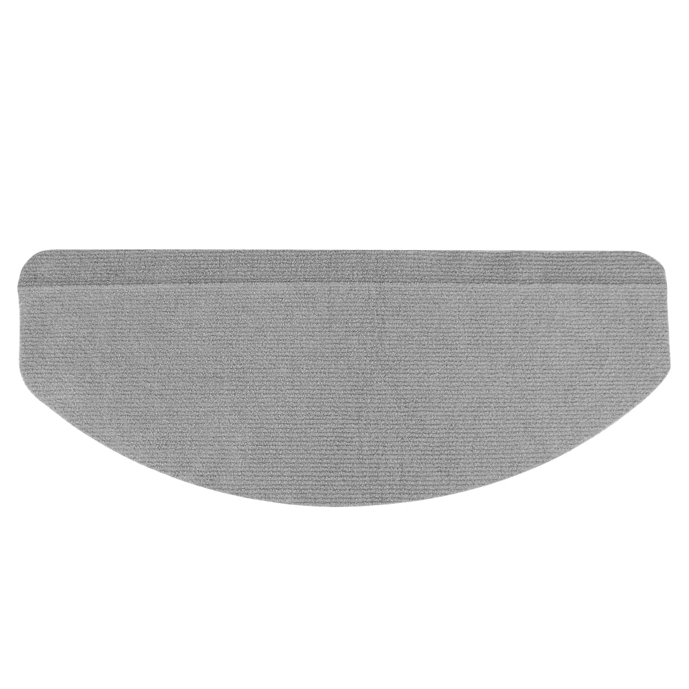 RELOVE Set di 15 tappetini per Scale, Misura Grande, Antiscivolo, autoadesivi per Interni,Tappetini per gradini, semicircolare o Rettangolare, Resistenti e Facili da Pulire, per Interni