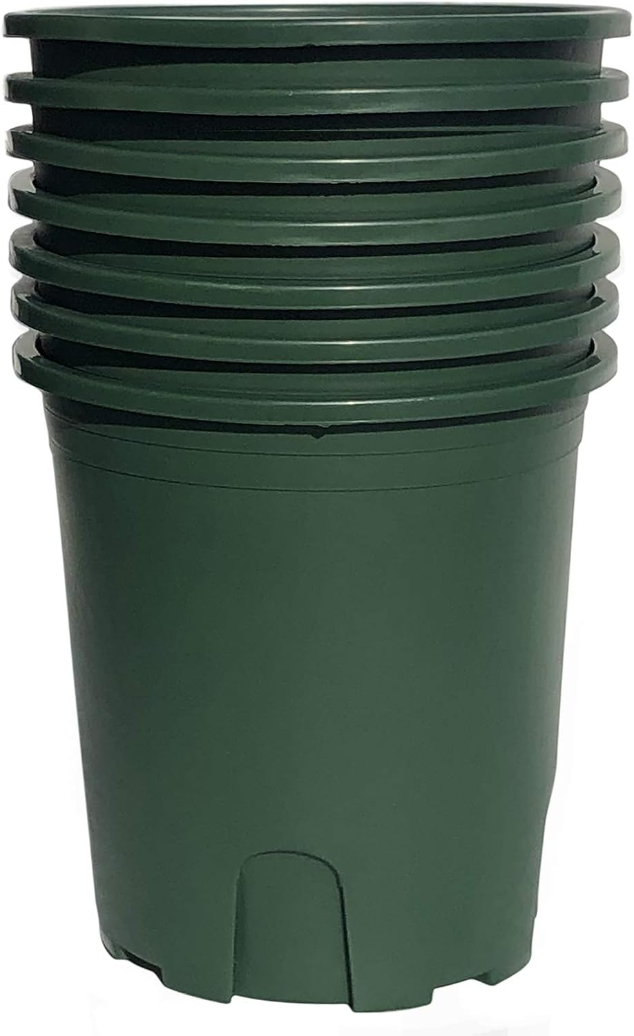 6 PCS 1 Gallon Green Plastic Pot / for Vegetable Flower Fruit Nursery Plant with Root Control / Garden Outdoor Indoor