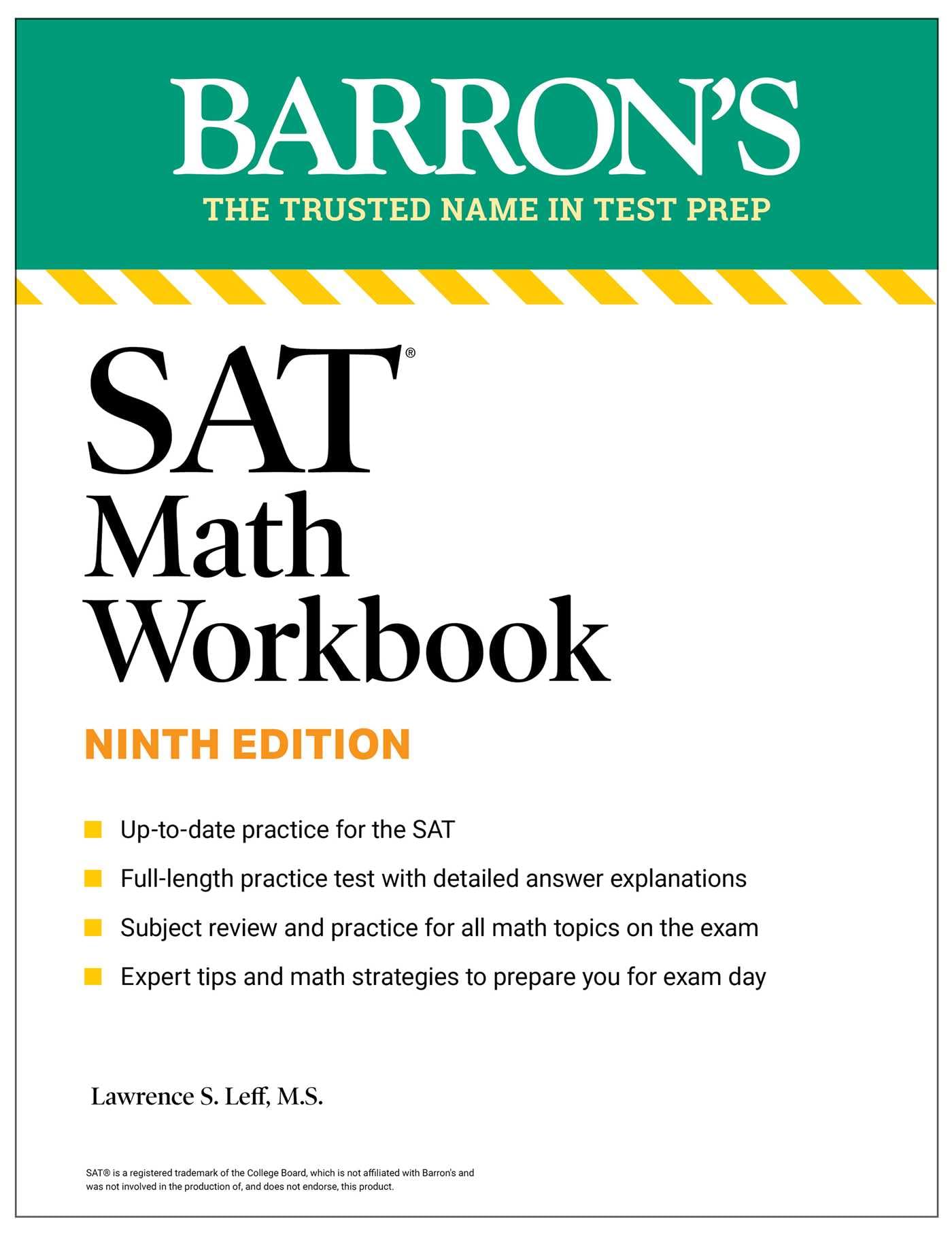 SAT Math Workbook: Practice for the Digital Exam (Barron's SAT Prep) Ninth Edition