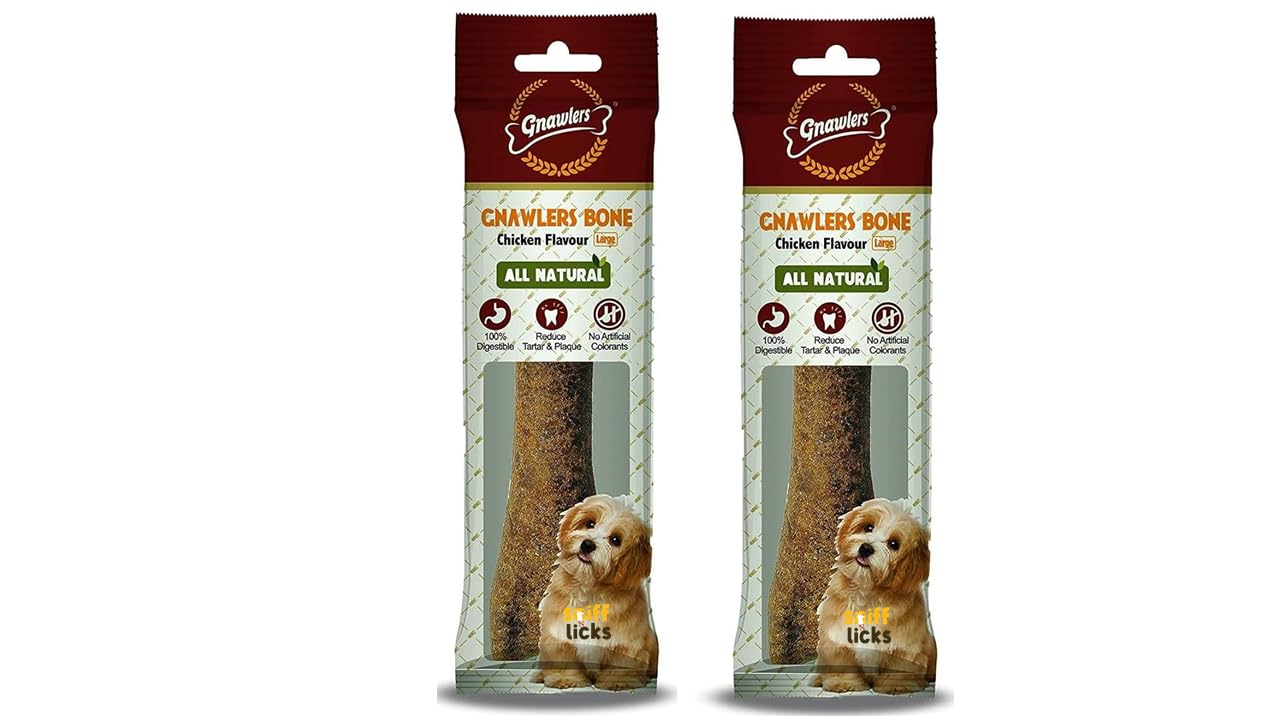 Gnawlers Bone, Chicken, Large Dog Treat - 265 g Each - Pack of 20 by Sniff N Licks (B0CW9YZ55L) Amazon Price History, Amazon Price Tracker