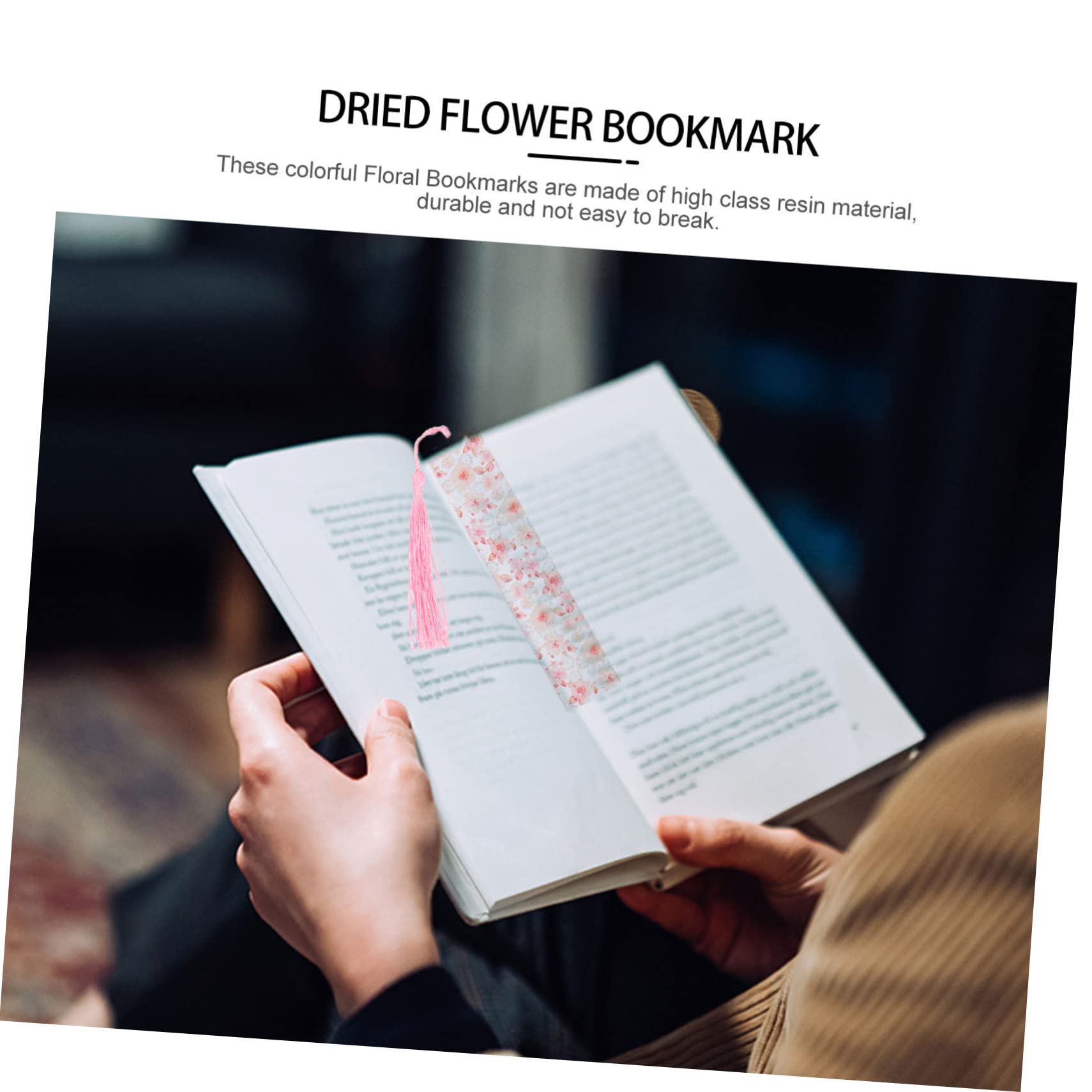 SHINEOFI 6stücke Getrocknete Blumen Lesezeichen Aus Harz Kreative Buchzeichen Mit Blumen Ästhetische Lesezeichen Für Studenten Und Leser Farbenfroh